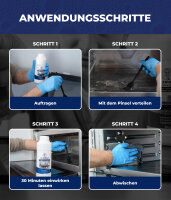 Backofenreiniger Gel Set 500ml inkl. Pinsel & Arbeitsschutz