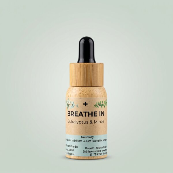 Premium Duftöl "Breathe In" (10 ml) – Naturreiner Eukalyptus & Minze | Yoga Cat