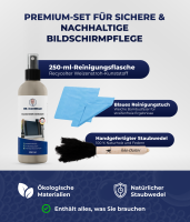 Dr. Rauwald Bildschirmreiniger 250ml Set mit Staubwedel...